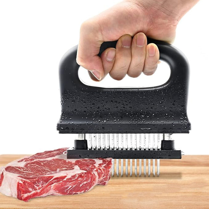 Stainless Steel Meat Tenderizer Needle Tool With Safety Cover