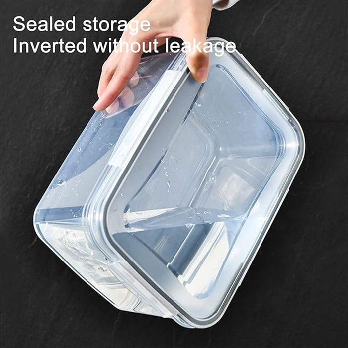 3 Piece Food Storage Container Set With Draining Baskets
