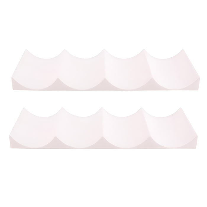 1/2 Pcs Horizontal Wine Rack PP Wave Groove 10 Bottles