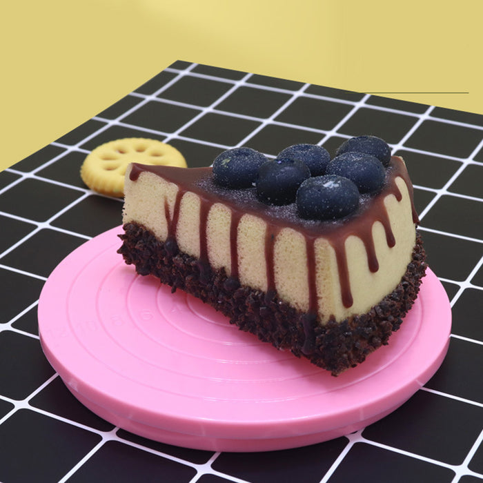 Mini Cake Turntable 14cm with Silicone Base and Scale Markings