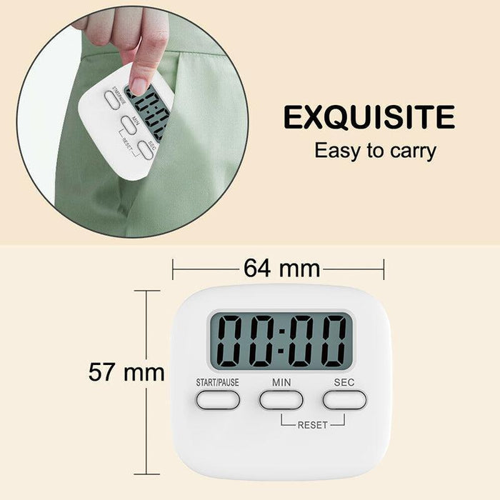 Digital Kitchen Timer, Magnetic with Foldable Stand ABS