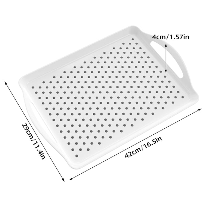 420x290x40mm Serving Tray Double Handle Non Slip, set of 2