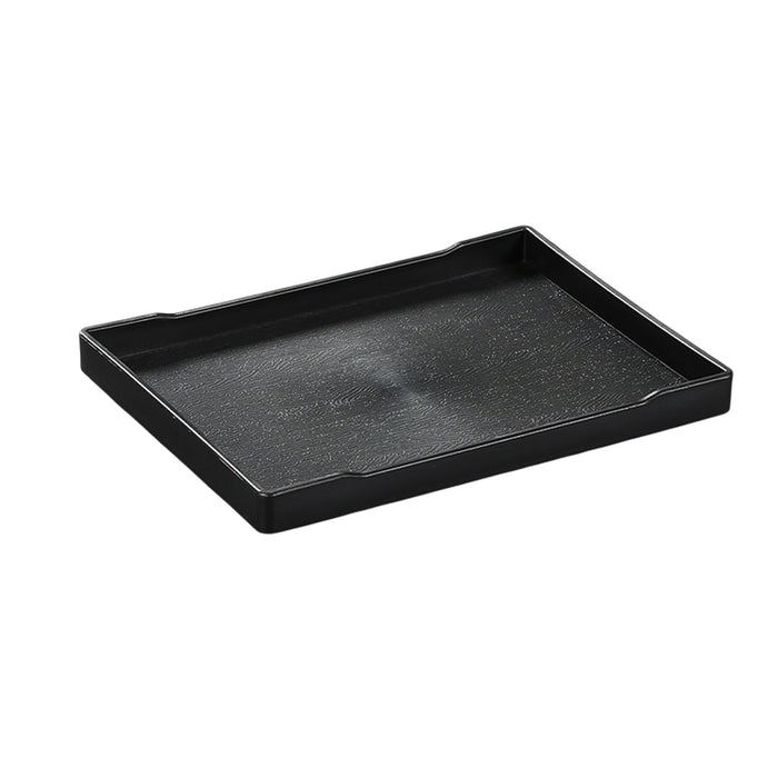 12 Pcs Rectangular PP Plastic Serving Tray with Non-Slip Surface 24 x 18 cm