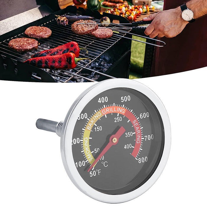 BBQ Smoker Grill Thermometer Gauge 10-400C Stainless