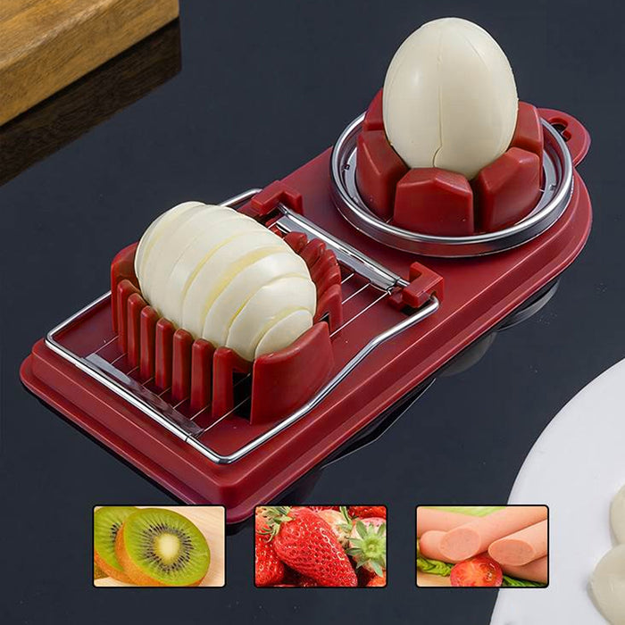 5 Pcs Two in One Egg Slicer Set with Stainless Steel Wires