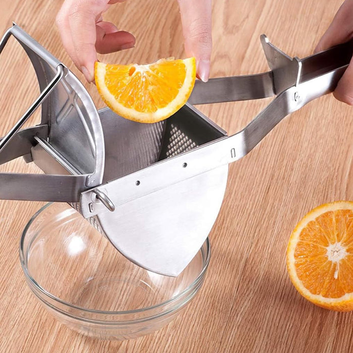 Stainless Steel Potato Ricer with Ergonomic Handle Juicer