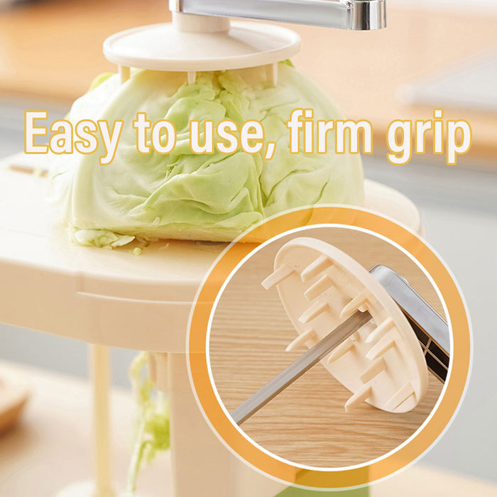 Hand Crank Vegetable Cutter Shredder Adjustable Slicer