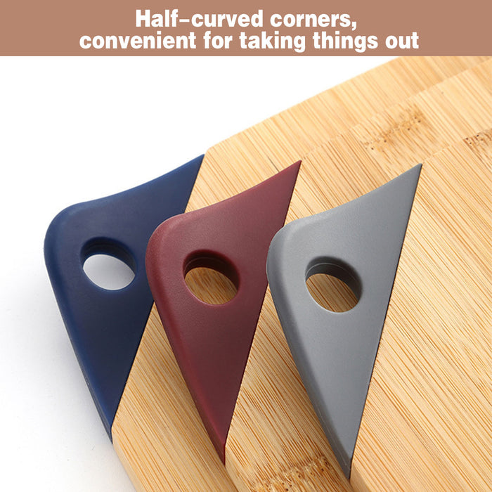 3 Pcs Bamboo Cutting Board Set with Silicone Corners