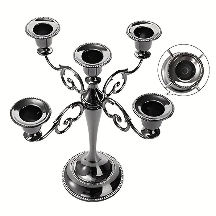 Alloy Candelabra 3 Or 5 Arm Wedding Table Centerpiece
