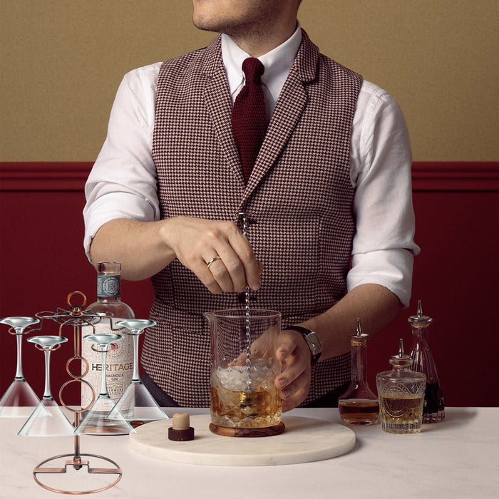 Freestanding Wine Glass Rack Iron Wire Brown for Bar