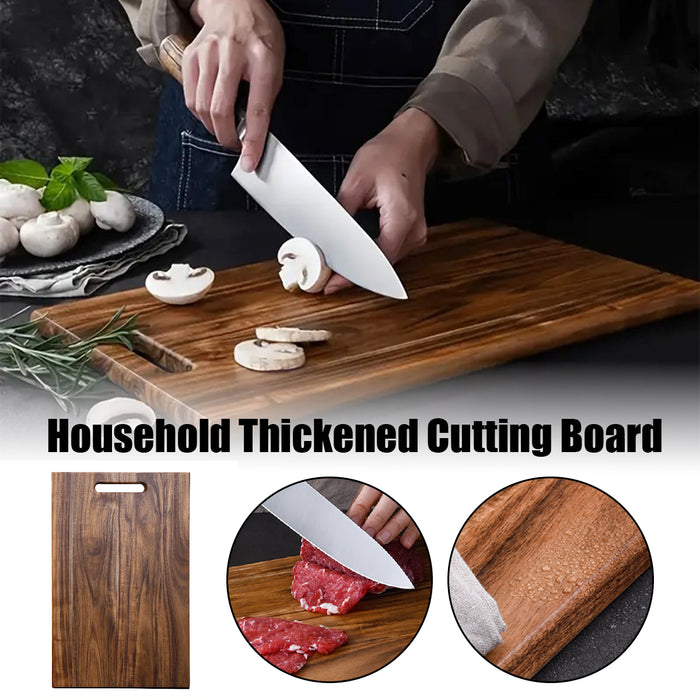 Acacia Wood Cutting Board Thick Knife Friendly Handle