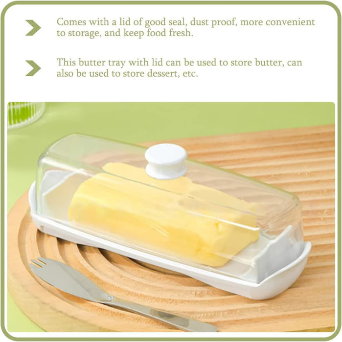 Butter Box with Transparent Lid Airtight Seal 19cm