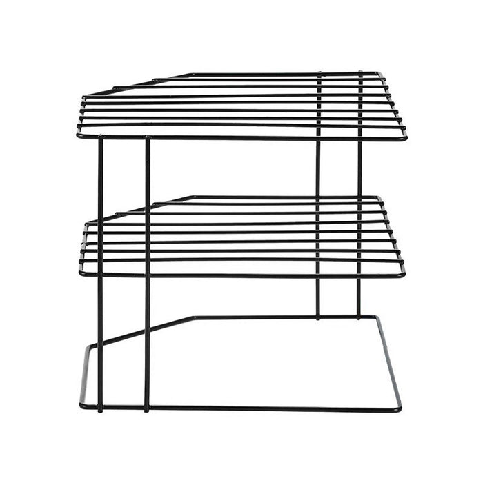 3-Tier Iron Kitchen Storage Rack 225×225×195mm, Black,White