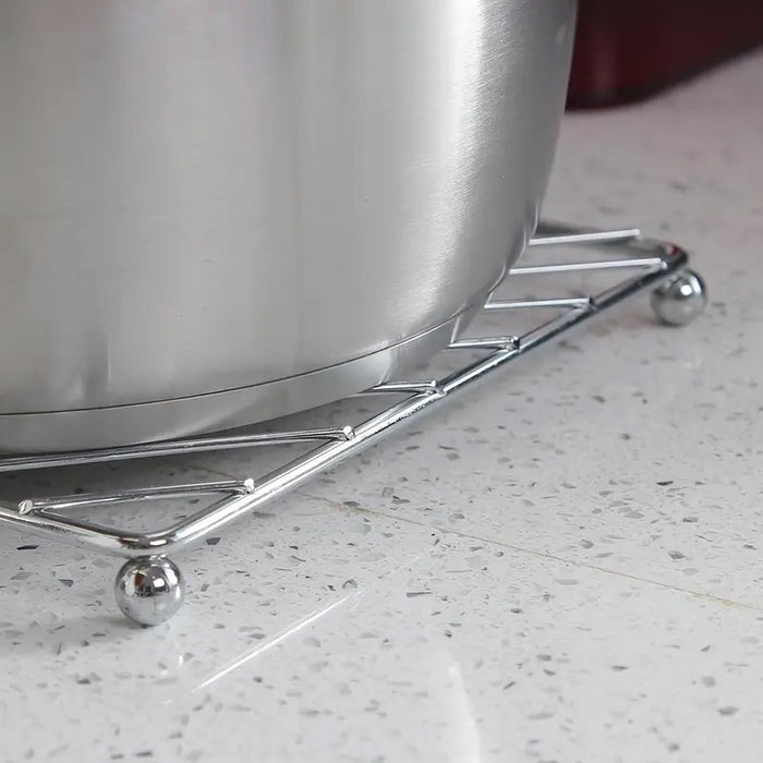 4 Pcs Iron Wire Heat Insulating Trivet Mat 18.5 x 18.5 cm Kitchen Pot Holder