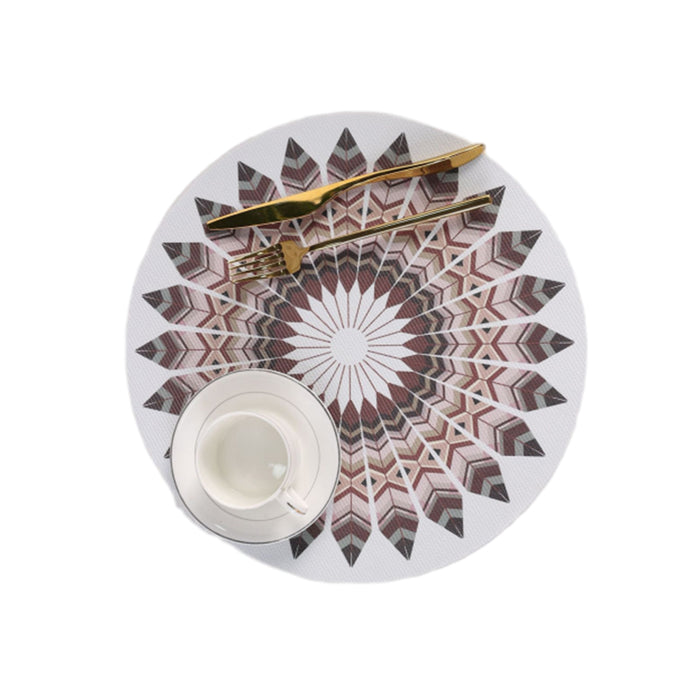 4pcs Bohemian Round Heat Resistant Dining Mat
