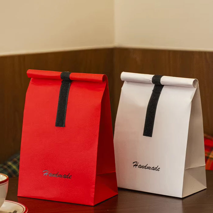 Creative Kraft Paper Gift Bags with Velcro Seal, 20pcs