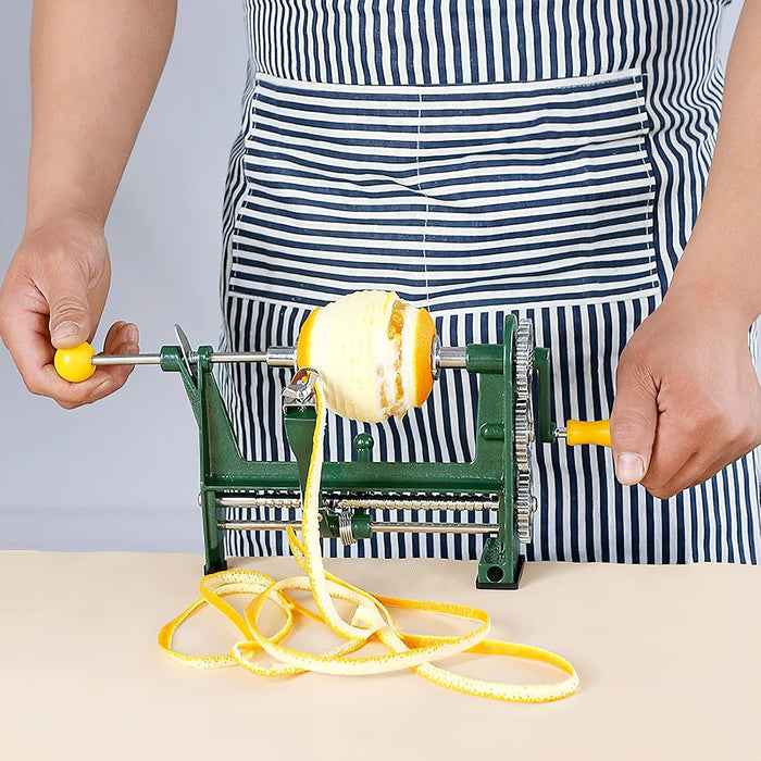 Stainless Steel Orange Peeler Tool 9.84in Green Yellow