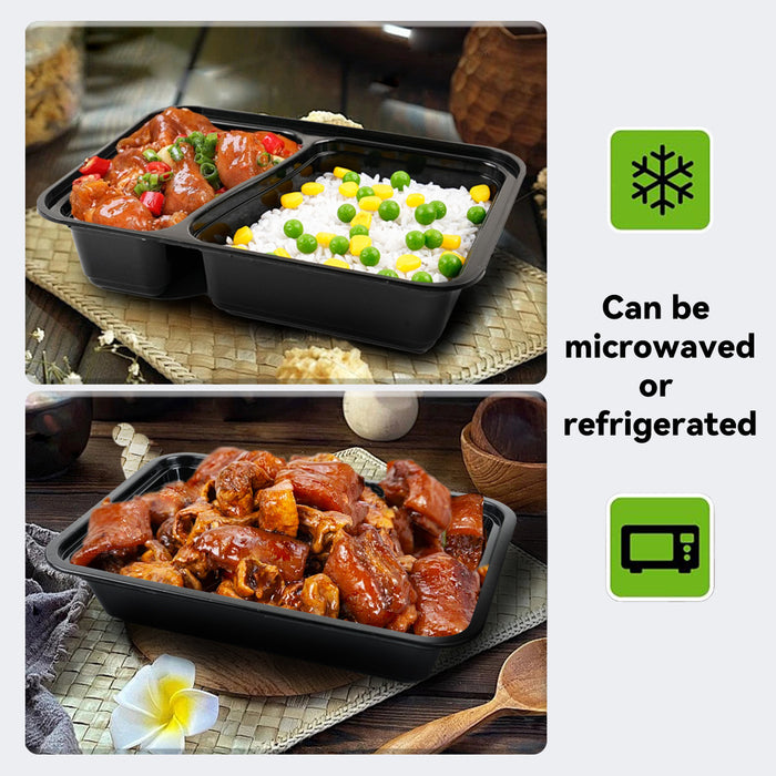 30PCS Food-Grade Takeout Packaging Box 800/950ml for Restaurant Party Meal Prep