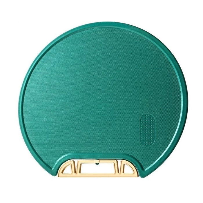 Round Plastic Chopping Board Green Anti Slip Design