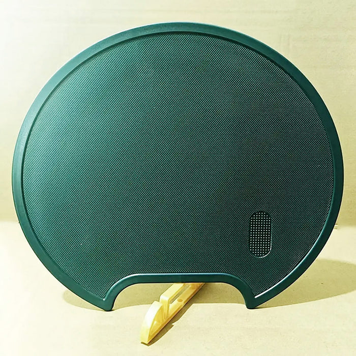 Round Plastic Chopping Board Green Anti Slip Design