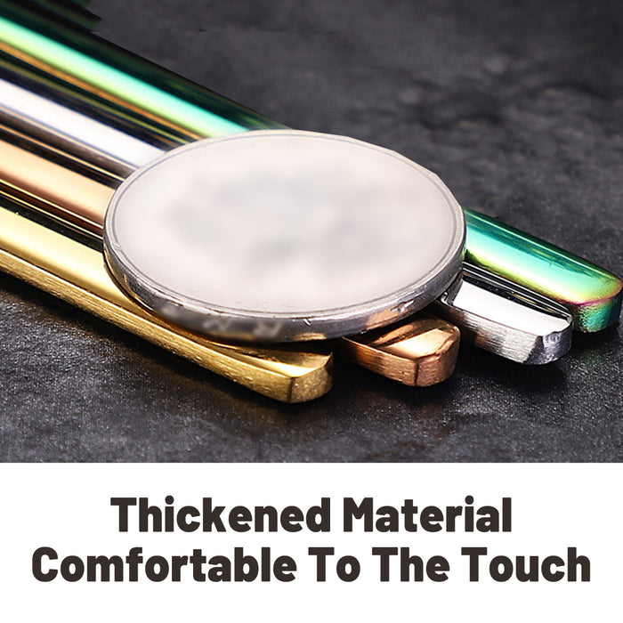 16 Pcs Stainless Steel Stirring Spoons 192mm 4 Colours