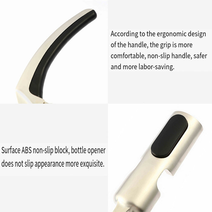 Champagne Corkscrew with Lever Anti Slip Handle Zinc Alloy