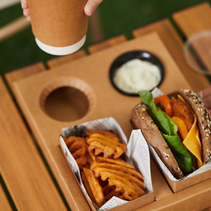 Meal Box for Hamburger Sandwich Snack Packaging, 25/50pcs