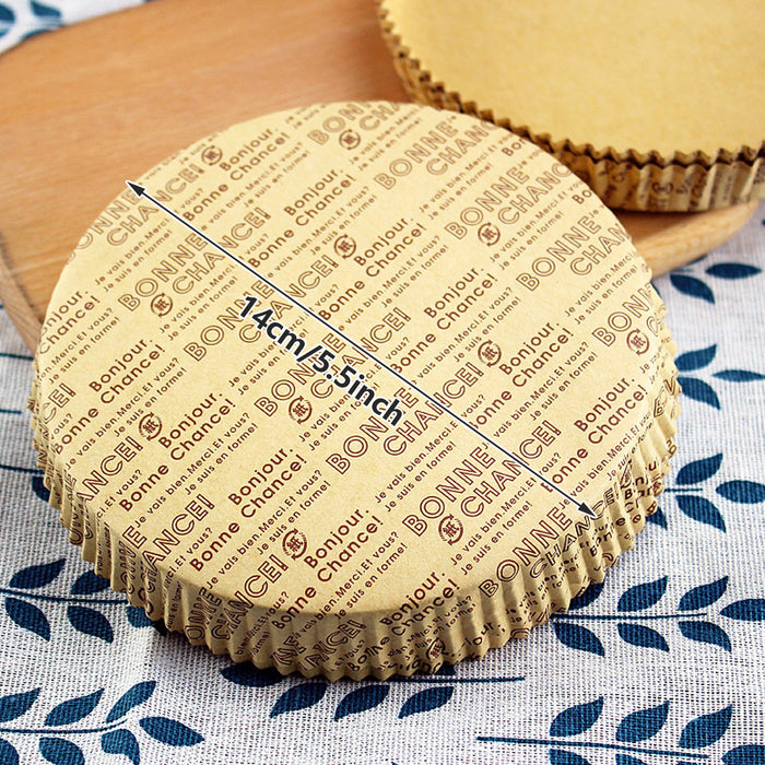 100PCS Non-Stick Oil-Proof Baking Paper Trays High Temperature Resistant