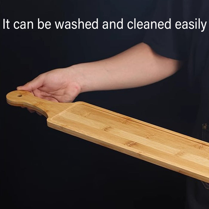 Long Wooden Serving Tray with Handle 60 x 11.5 cm for Hot Pot