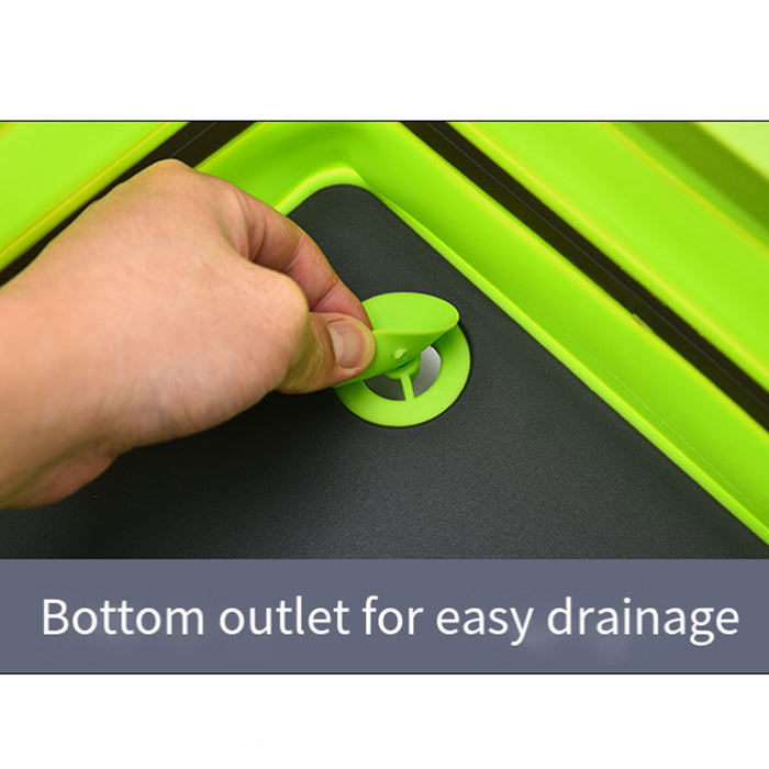 Foldable Sink Cutting Board with Draining Basket 42cm