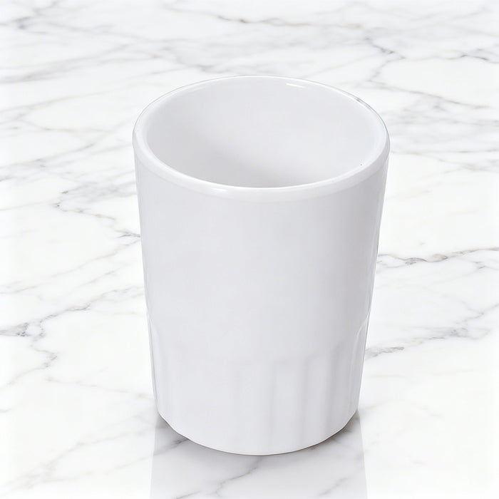 10 Pcs Melamine Tumbler Mugs Shatterproof White 98mm