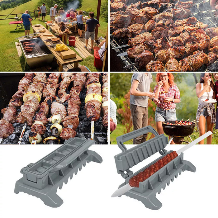 Folding Skewer Maker Food Grade Plastic Grey 28cm