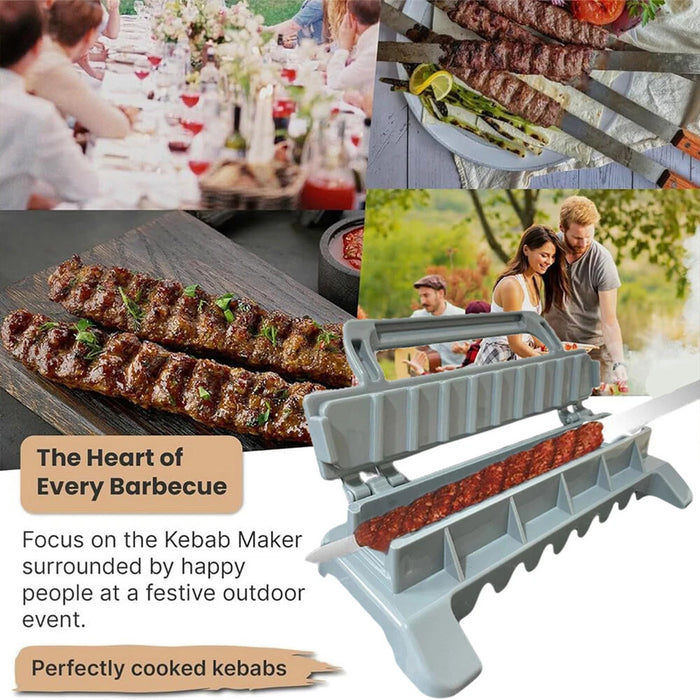Folding Skewer Maker Food Grade Plastic Grey 28cm