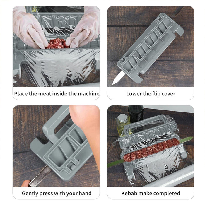Folding Skewer Maker Food Grade Plastic Grey 28cm
