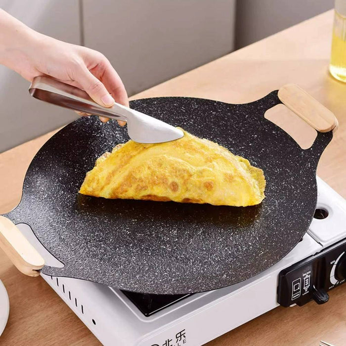 Korean Nonstick BBQ Grill Pan for Stovetop Barbecue Portable Hot Plate Outdoor