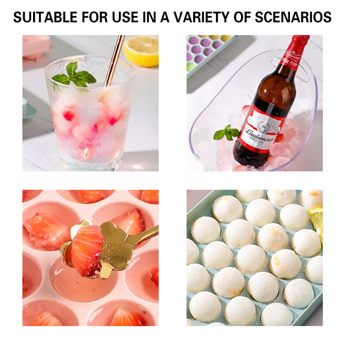 33-Grids Ice Sphere Mold, Food-Grade Ball Maker for Whiskey, Cocktails, Coffee