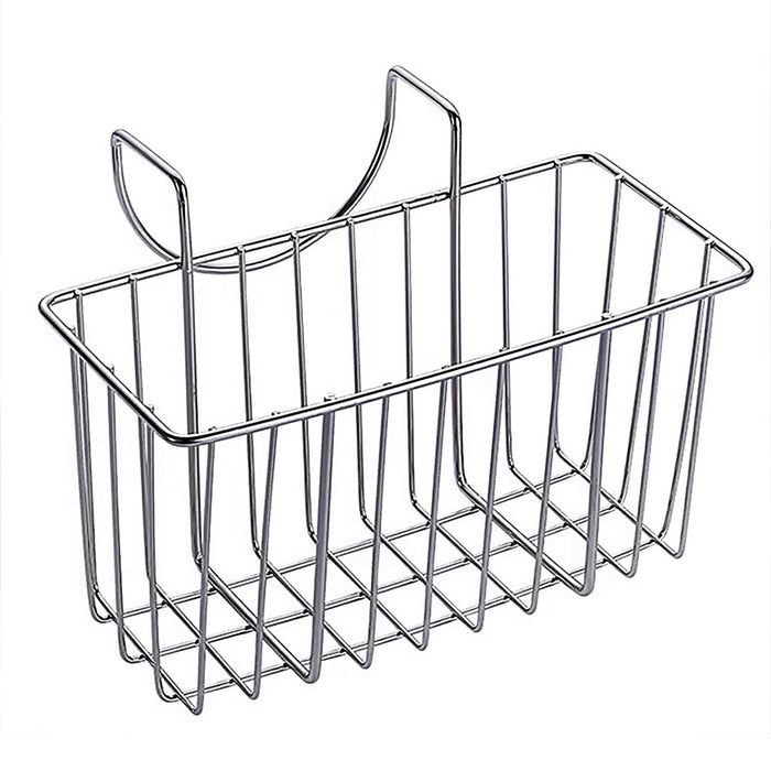 Stainless Steel Sink Sponge Holder With Hook and Open Grid