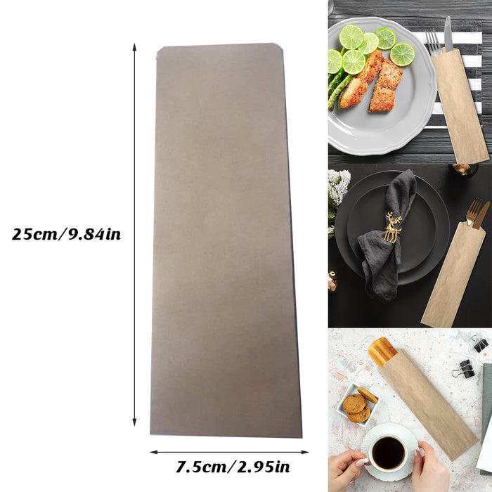 Paper Cutlery Pouch, 100pack