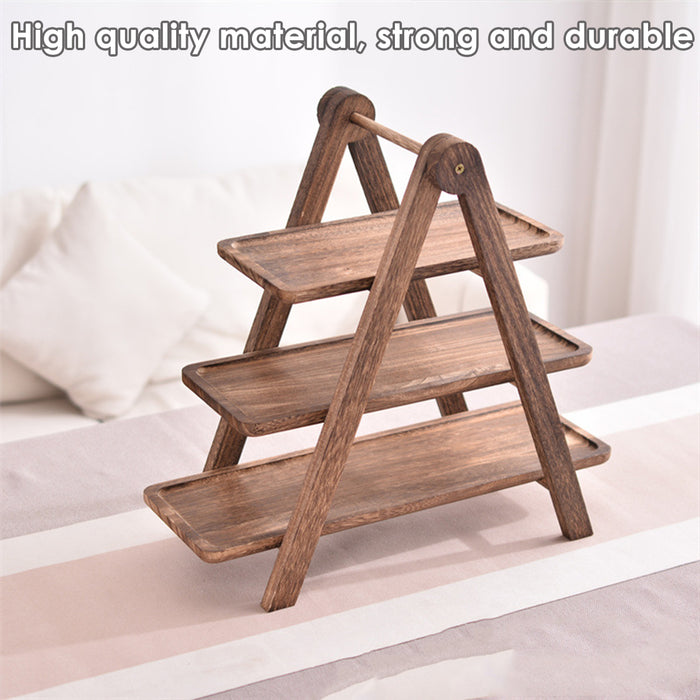 3-Layer Wooden Display Tray  Rack