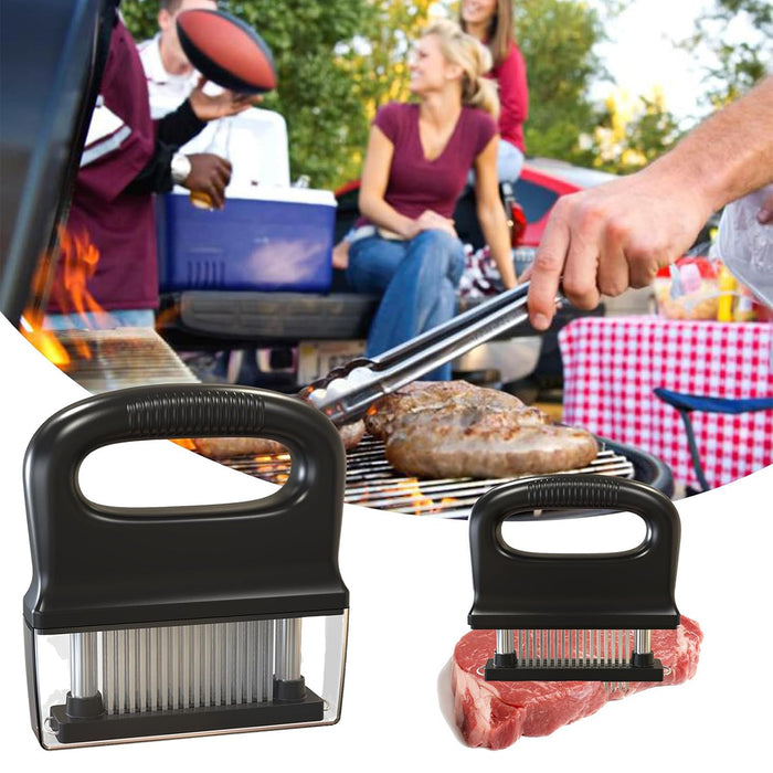 Stainless Steel Meat Tenderizer Needle Tool With Safety Cover