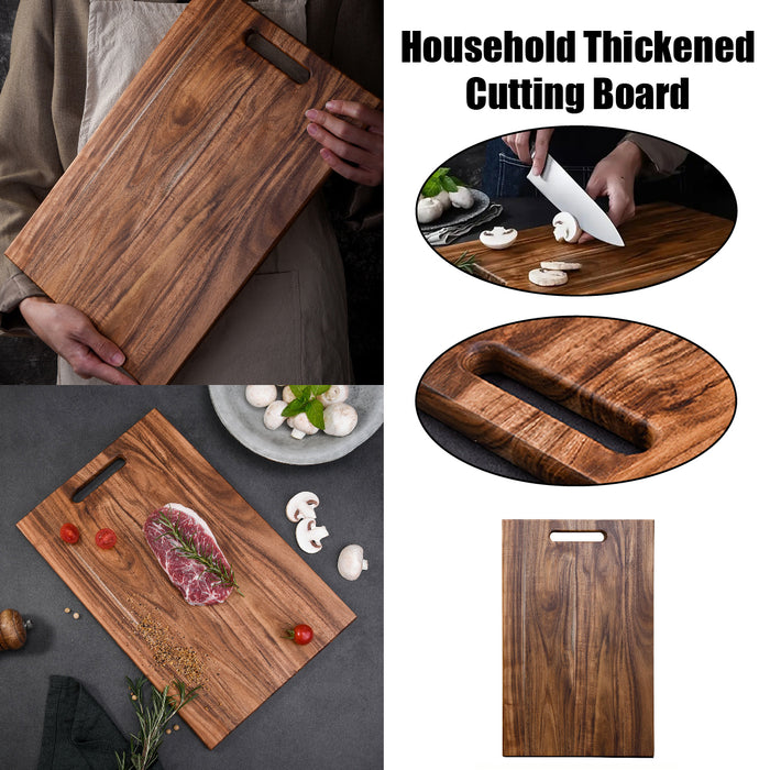 Acacia Wood Cutting Board Thick Knife Friendly Handle