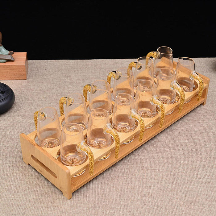 Bamboo Wine Glass Holder Rack 6 or 12-Hole Counter/Bar Organiser
