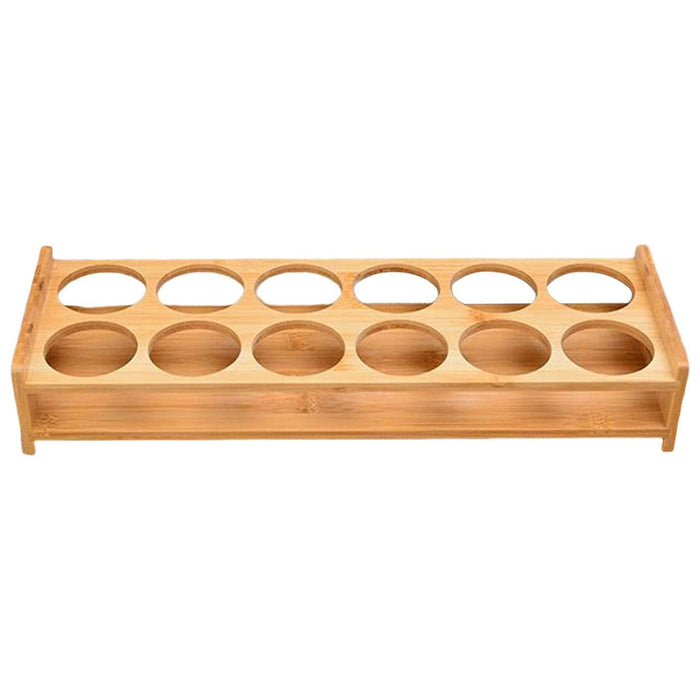Bamboo Wine Glass Holder Rack 6 or 12-Hole Counter/Bar Organiser