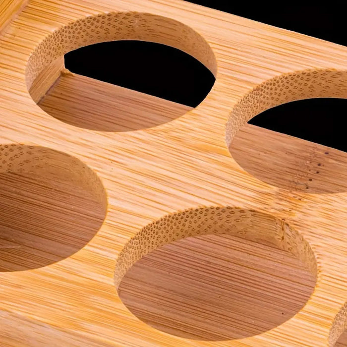 Bamboo Wine Glass Holder Rack 6 or 12-Hole Counter/Bar Organiser