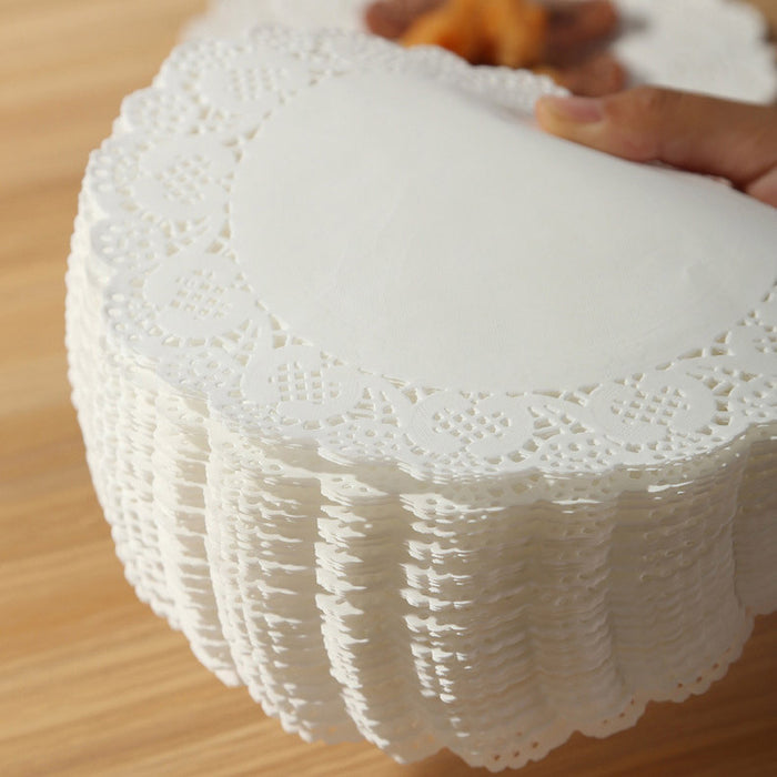 250PCS Baking Parchment Paper Flower Design Oil Absorbing Cake Liners for Baking