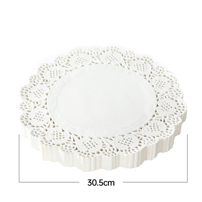 250PCS Baking Parchment Paper Flower Design Oil Absorbing Cake Liners for Baking