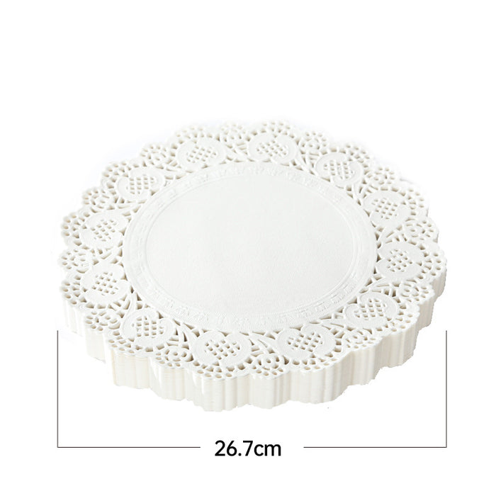 250PCS Baking Parchment Paper Flower Design Oil Absorbing Cake Liners for Baking