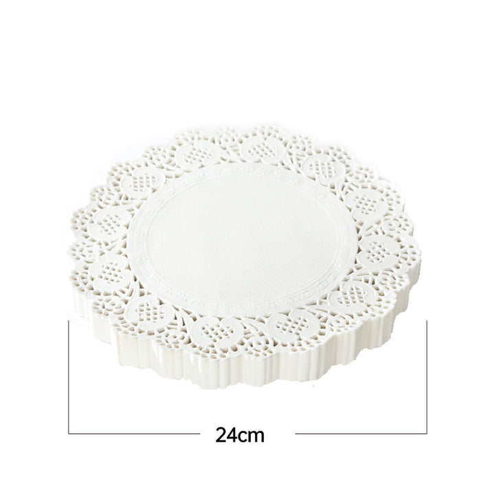 250PCS Baking Parchment Paper Flower Design Oil Absorbing Cake Liners for Baking