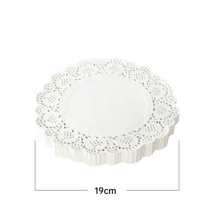 250PCS Baking Parchment Paper Flower Design Oil Absorbing Cake Liners for Baking