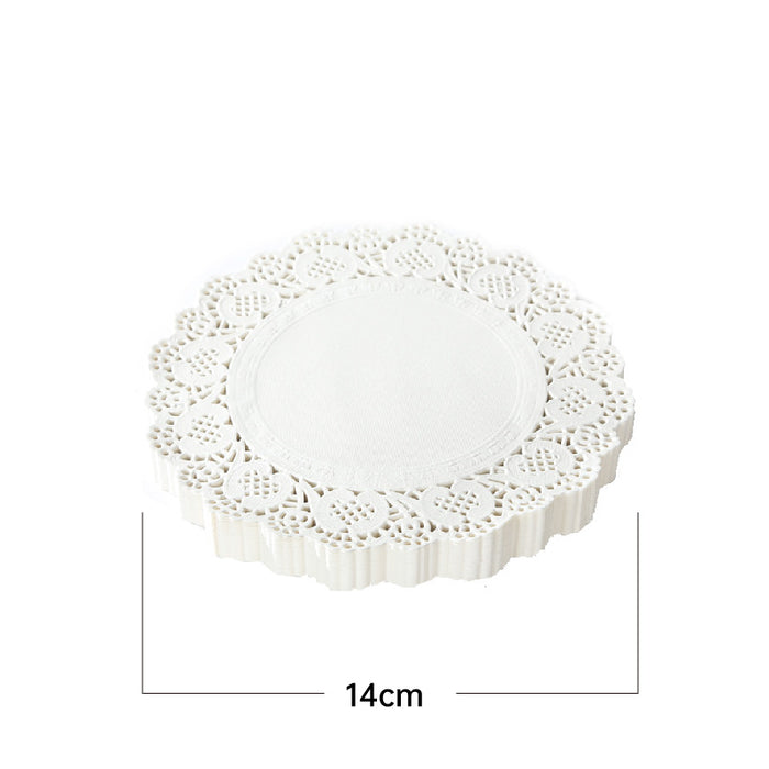250PCS Baking Parchment Paper Flower Design Oil Absorbing Cake Liners for Baking